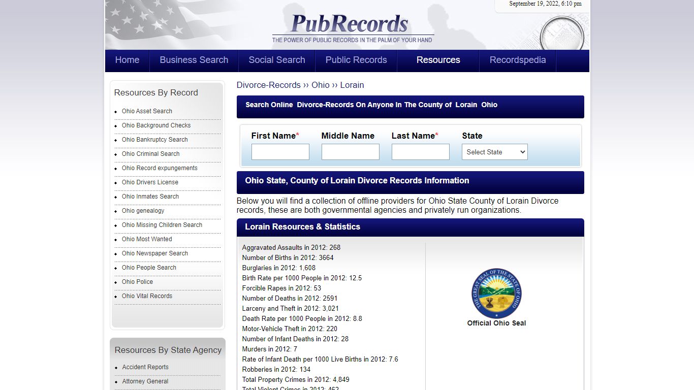 Lorain County, Ohio Divorce Records - Pubrecords.com